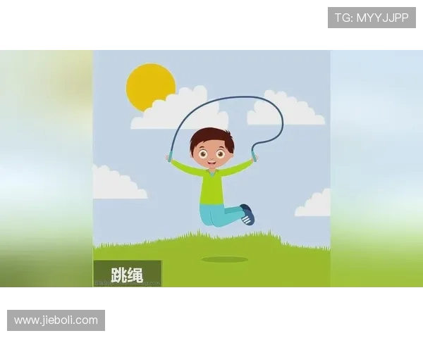 足球明星跳绳趣味卡通形象展现运动魅力与活力的完美结合